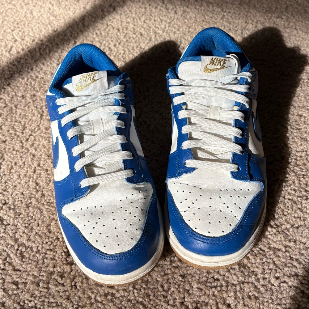 Nike Dunks - Blue, White, Gold Women’s